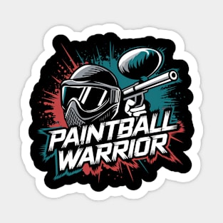 Paintball Warrior, Bold and Fun Paintball Design Sticker